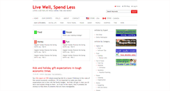 Desktop Screenshot of livewellspendless.com